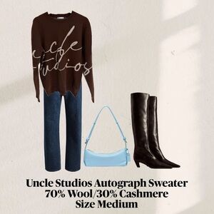 Uncle Studios Brown Autograph Sweater